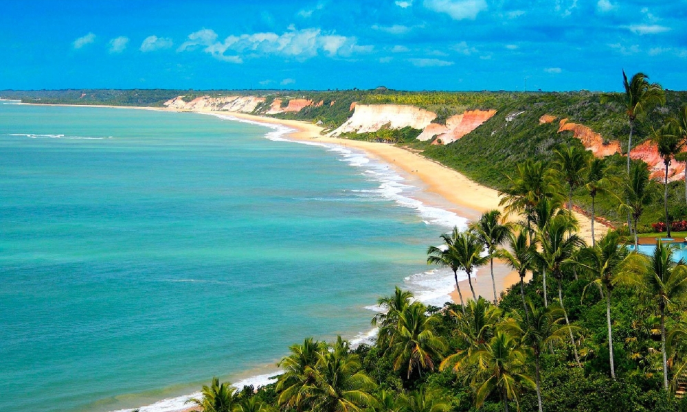 Tourist route of the beaches and historical towns of the region of Porto Seguro
