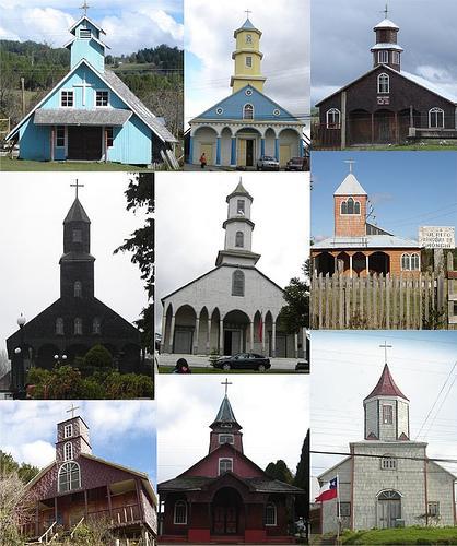 Chiloe-kerken