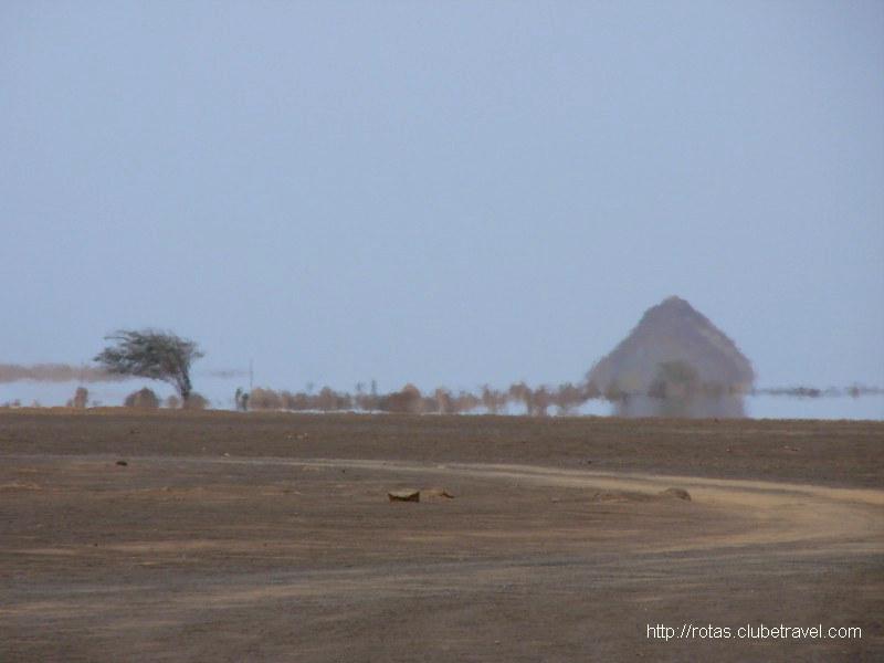 Arid landscapes of the interior of Sal Island