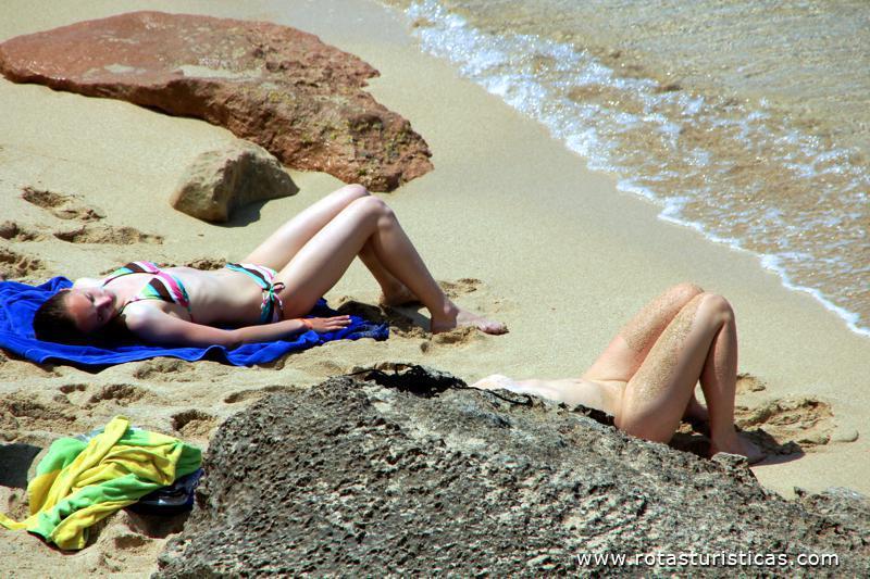 Ibiza, Cala Comte (paradise for naturism / nudist lovers)