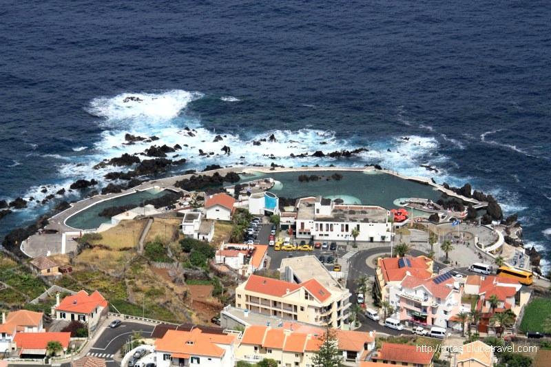 Stad van Porto Moniz (eiland Madeira)