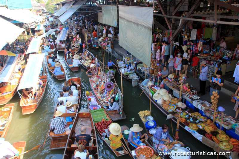 Marché flottant (Bangkok / Thaïlande)